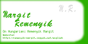 margit remenyik business card